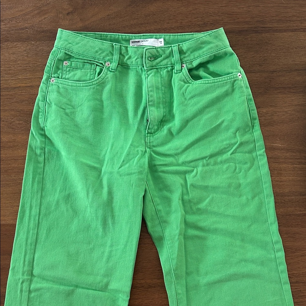 Garage Green Flare & Wide Leg Jeans
